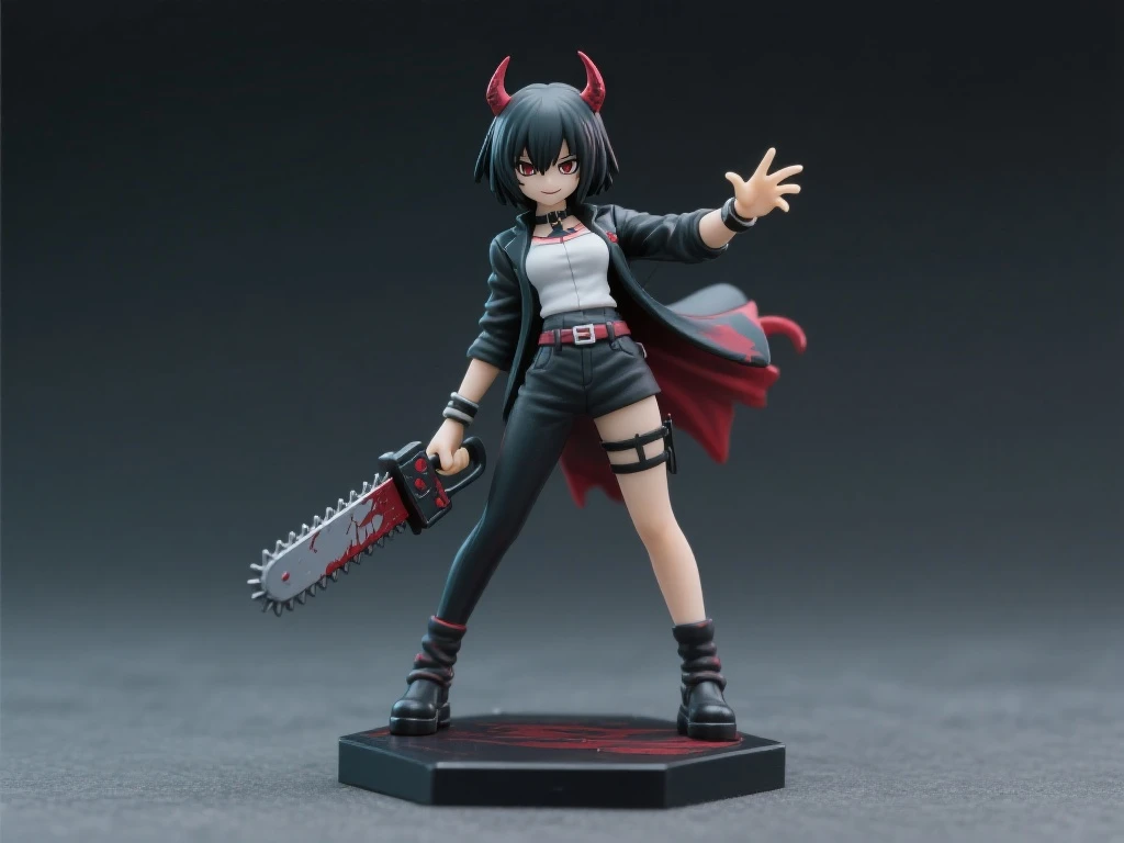 《电锯人》Look Up系列真纪真11厘米手办展现独特恶魔魅力