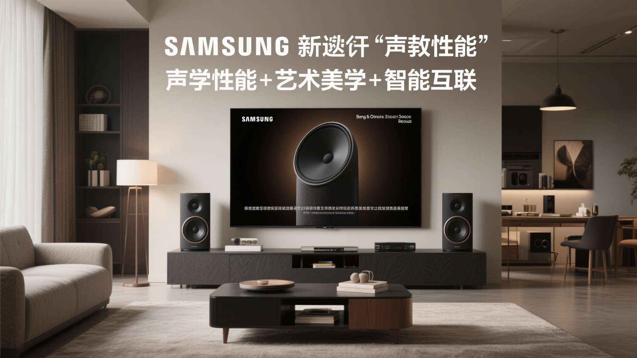 三星Music Studio画境艺术音响新品开售，双系共筑环绕声场与精致格调体验