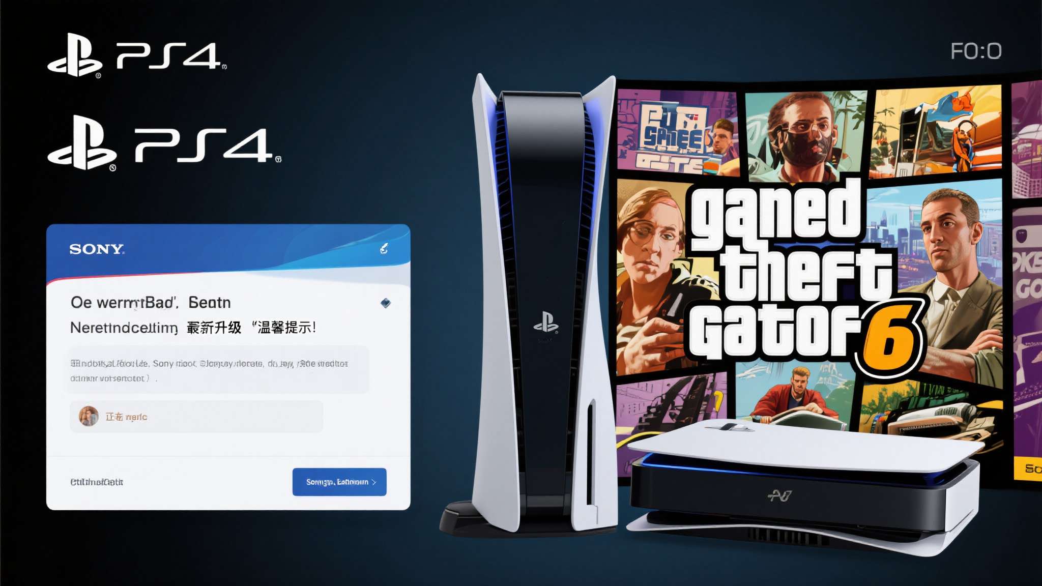 PS4玩家收到索尼邮件:玩《GTA6》建议其升级到PS5 PS4玩家收到索尼邮件:玩《GTA6》建议其升级到PS5
